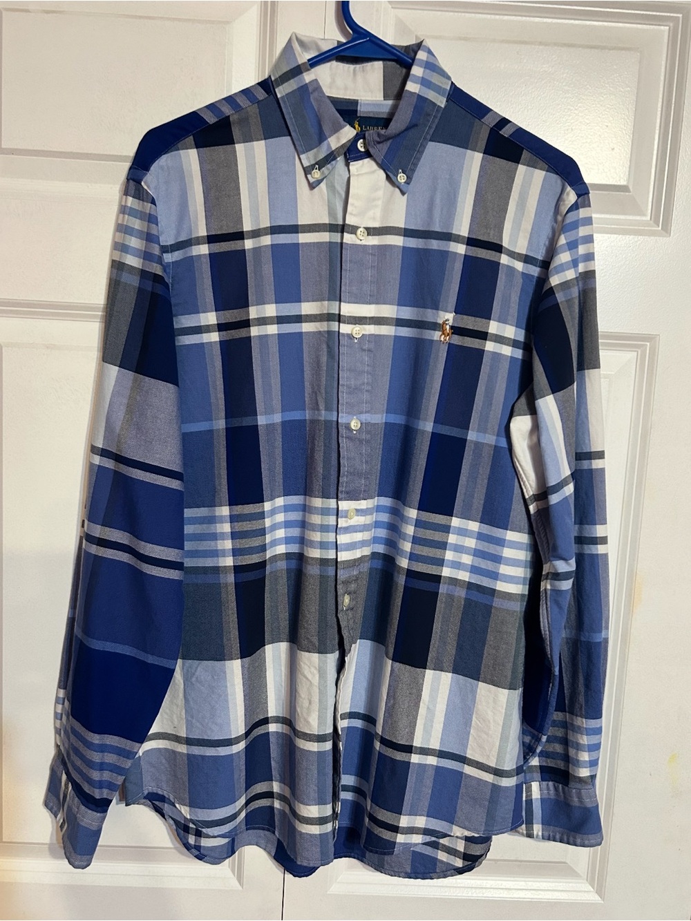 Polo Ralph Lauren Blue Plaid Button-Down Shirt